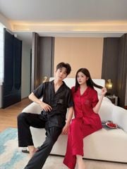 Pijama Đôi Lụa CND4 SHURY STORE HOME WEAR Bộ Đồ Ngủ Couple Nam Hoặc Nữ Tay Ngắn Quần Dài Mềm Mát