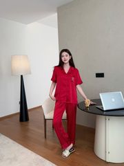 Pijama Đôi Lụa CND4 SHURY STORE HOME WEAR Bộ Đồ Ngủ Couple Nam Hoặc Nữ Tay Ngắn Quần Dài Mềm Mát