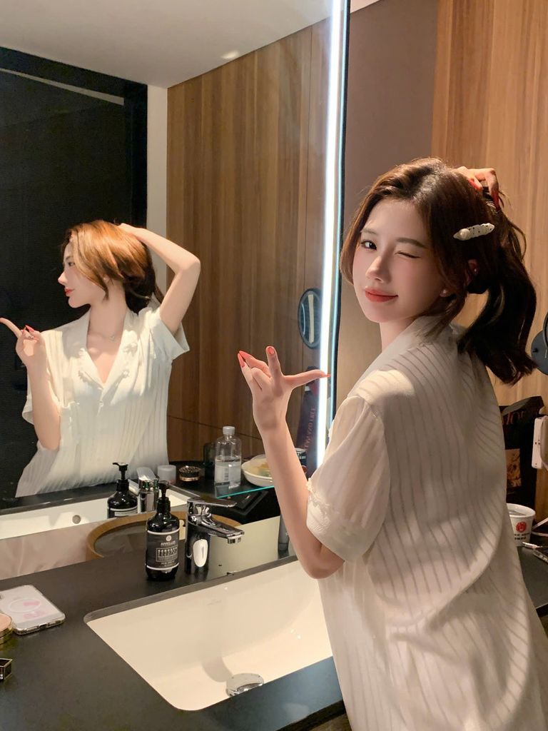 Đồ bộ ngủ nữ pyjama lụa Shury Store Home Wear TN20 tay ngắn quần dài bộ pyjama lụa mặc nhà mềm mát