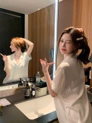 Đồ bộ ngủ nữ pyjama lụa Shury Store Home Wear TN20 tay ngắn quần dài bộ pyjama lụa mặc nhà mềm mát