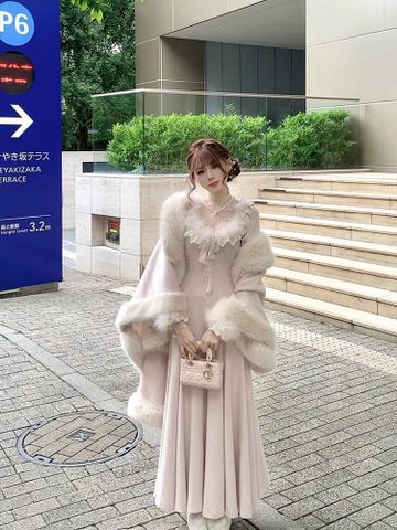 Set Đầm + Choàng