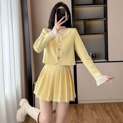 Set Vàng Váy Ngắn