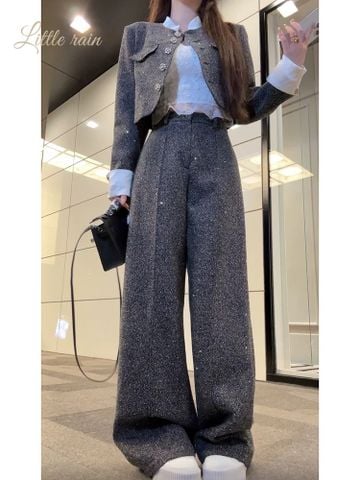 Set Xám Quần Dài