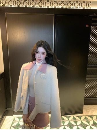 Set Dạ Áo + Chân Váy Hồng