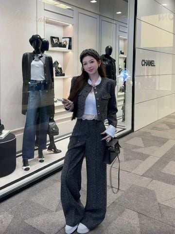 Set Xám Quần Dài