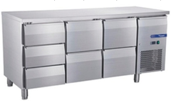 3*1/3 +4*1/2 Drawers Fancooling Undercounter Chiller (Bàn lạnh 7 ngăn kéo, 3 ngăn 1/3 và 4 ngăn 1/2) FED18070CS070