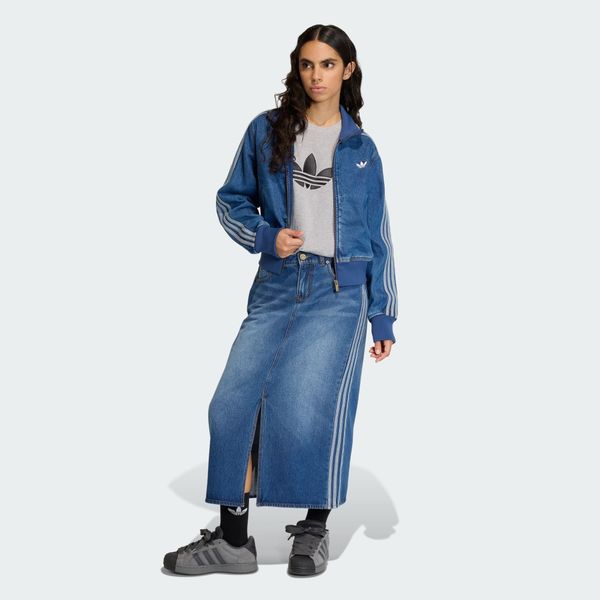  Chân váy adidas 3-Stripes Pencil Skirt Denim Nữ - KD2908 