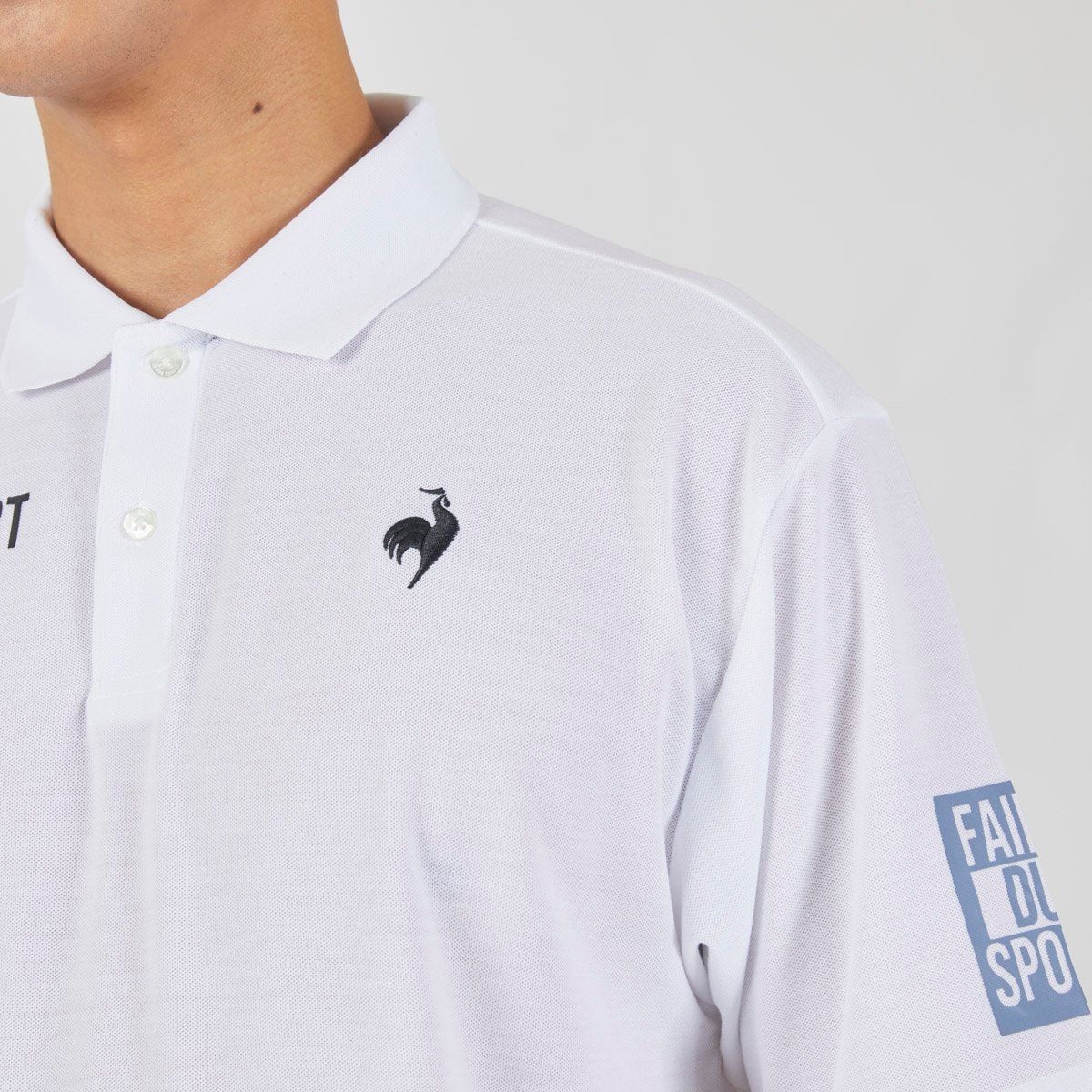  Áo Polo le coq sportif nam QMMXJA96AV-WH 