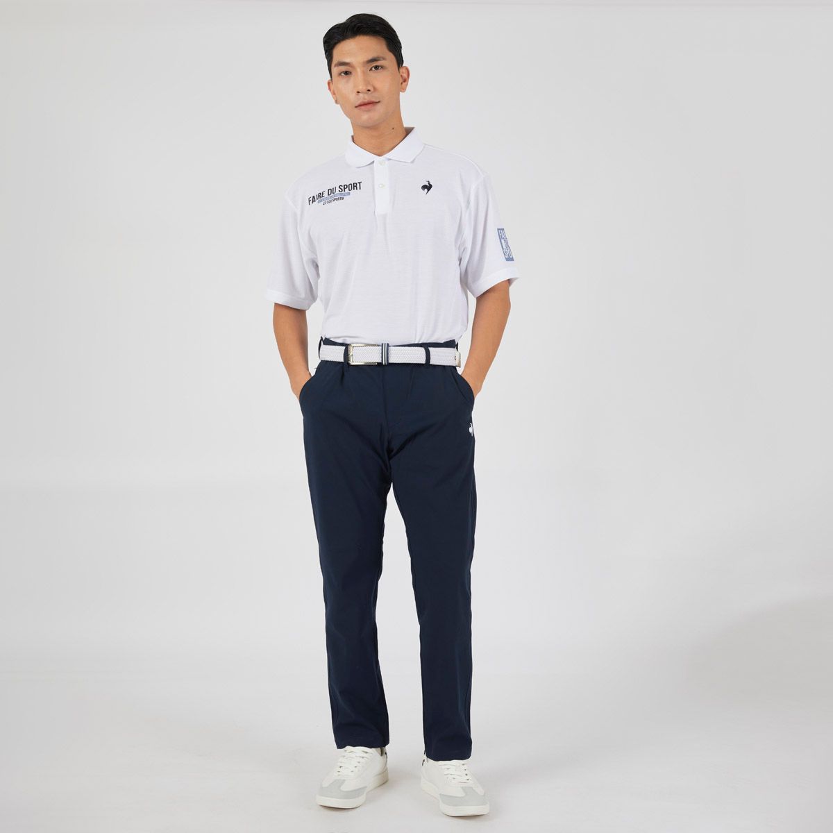  Áo Polo le coq sportif nam QMMXJA96AV-WH 