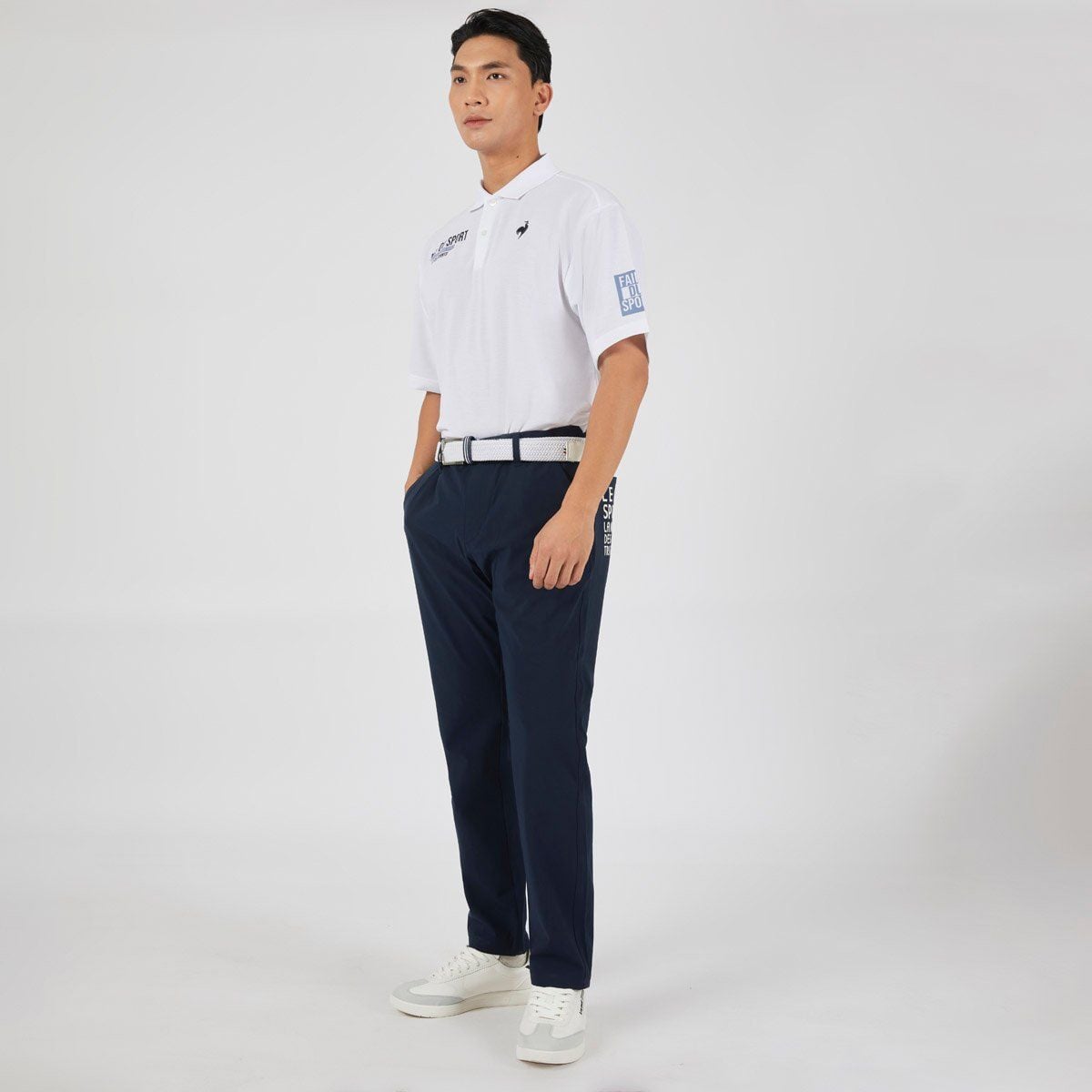  Áo Polo le coq sportif nam QMMXJA96AV-WH 