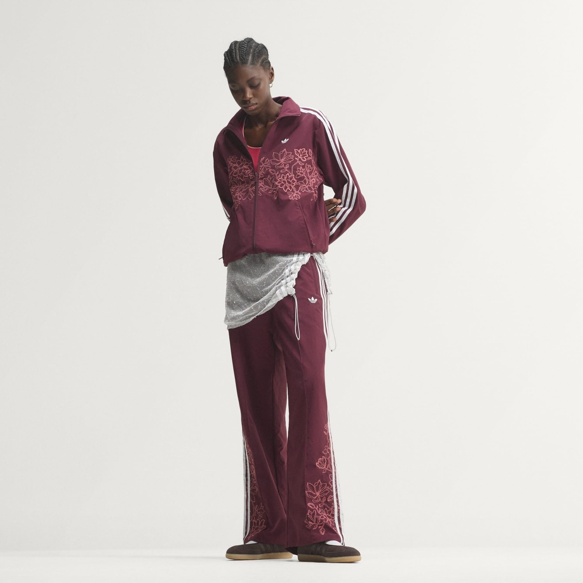  Quần gió adidas Floral GFX Firebird Loose Nữ - KX1878 