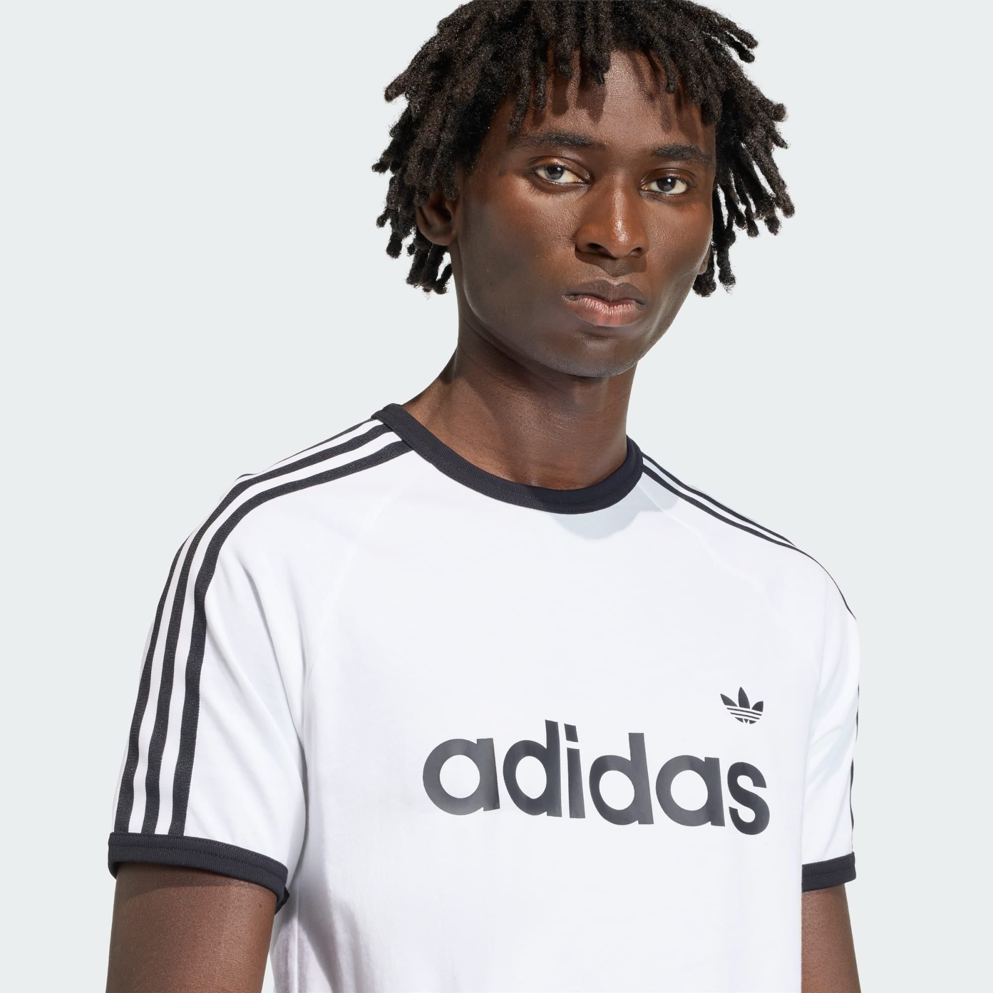  Áo T-shirt adidas 3-STRIPES Slim Ringer Nam - KF0418 