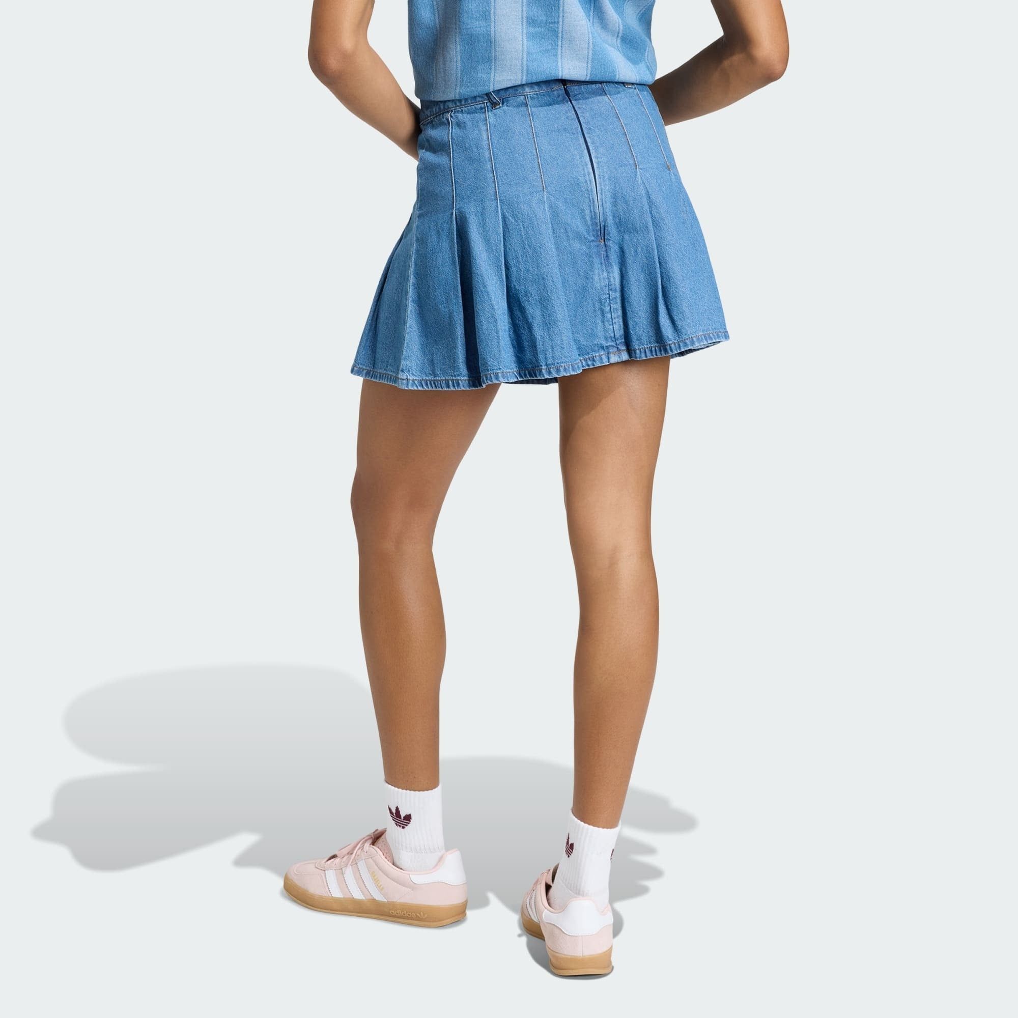  Chân váy adidas Denim Pleated Skirt Nữ - KD5523 