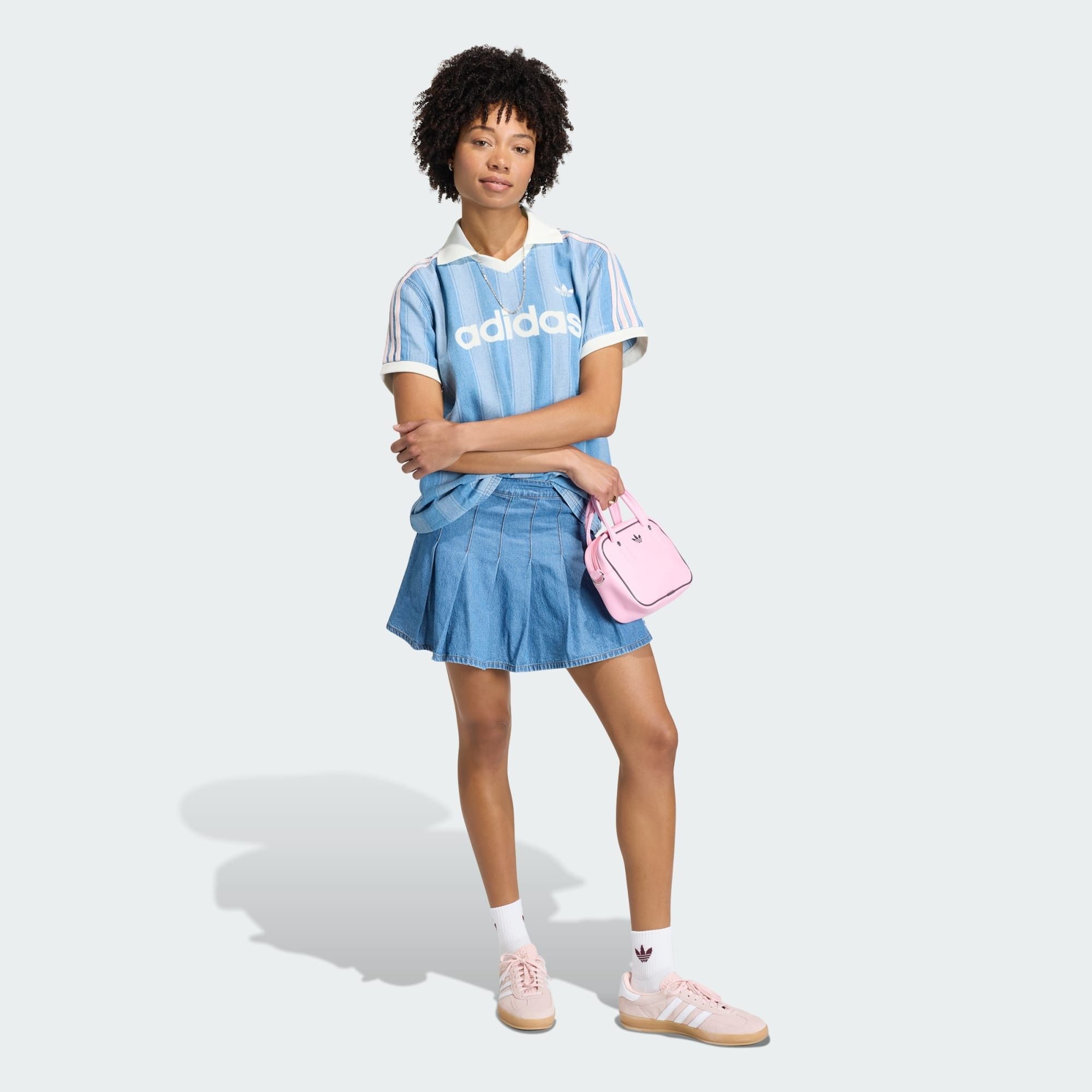  Chân váy adidas Denim Pleated Skirt Nữ - KD5523 