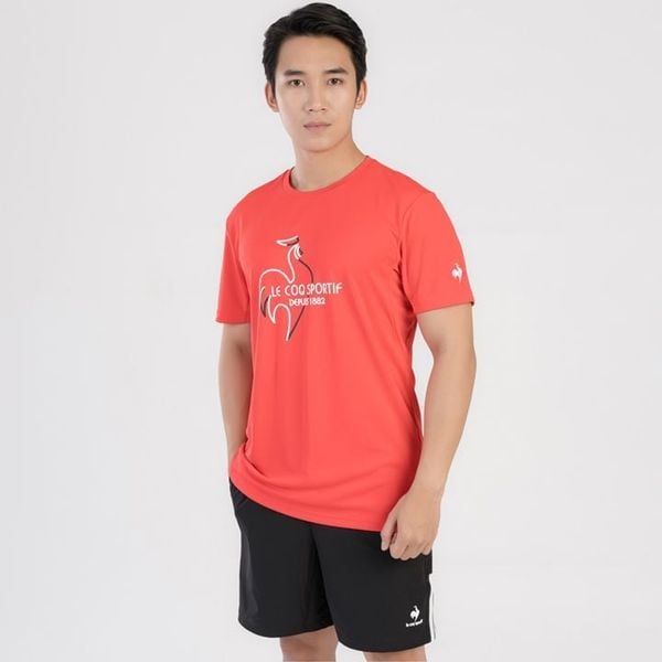  Áo T-Shirt le coq sportif nam - QTMXJA07V-RD 