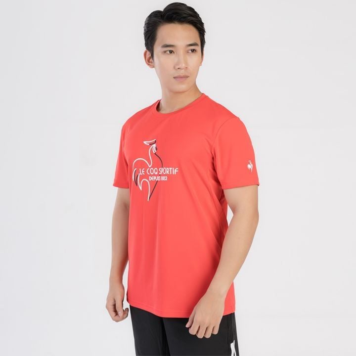  Áo T-Shirt le coq sportif nam - QTMXJA07V-RD 
