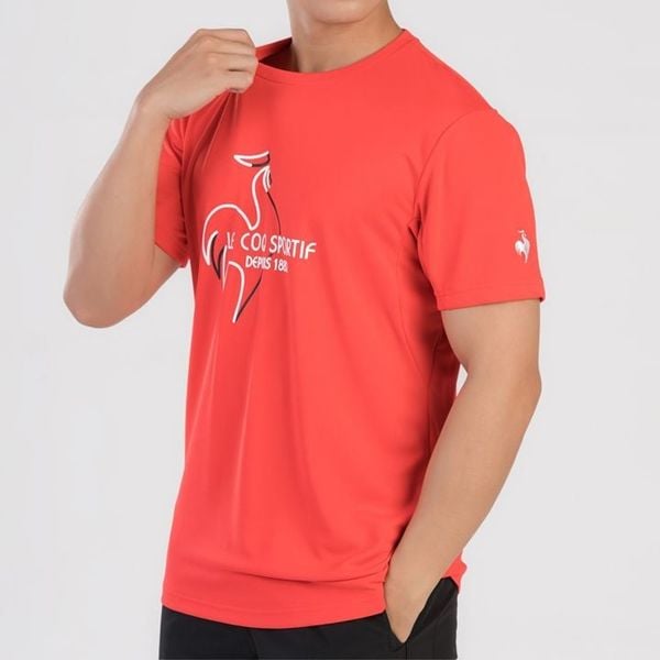  Áo T-Shirt le coq sportif nam - QTMXJA07V-RD 