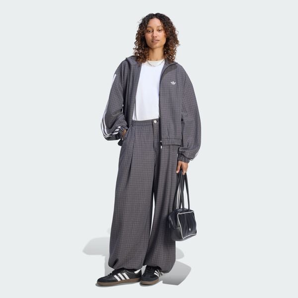  Quần nỉ ống suông adidas Checks Trouser Nữ - LD5340 