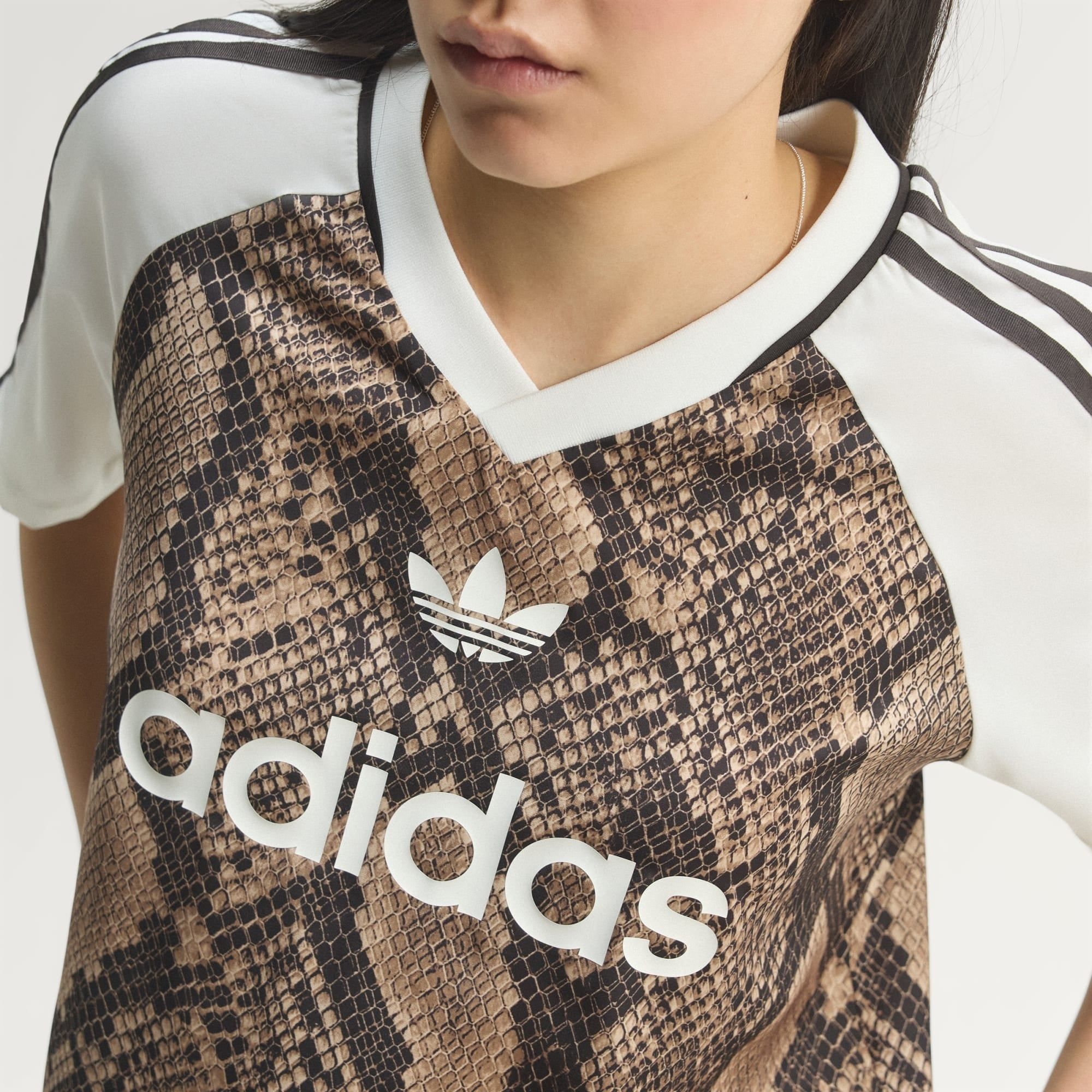  Áo T-shirt adidas Snake Print Satin Jersey Nữ - KX1897 
