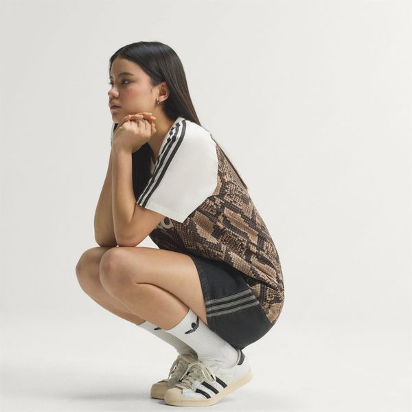  Áo T-shirt adidas Snake Print Satin Jersey Nữ - KX1897 