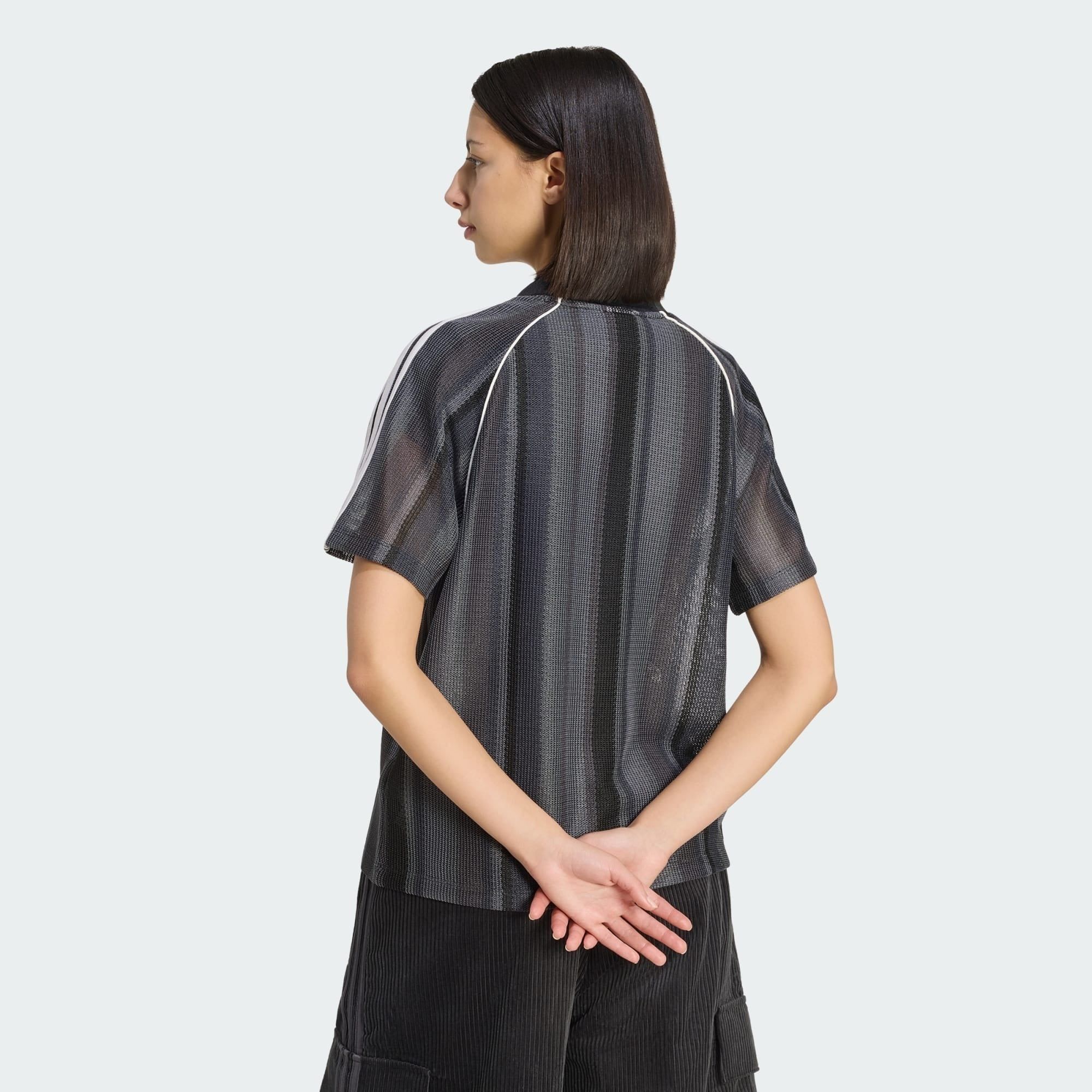  Áo T-shirt adidas Summer Glow Knitted Oversized Jersey Nữ - KY3163 