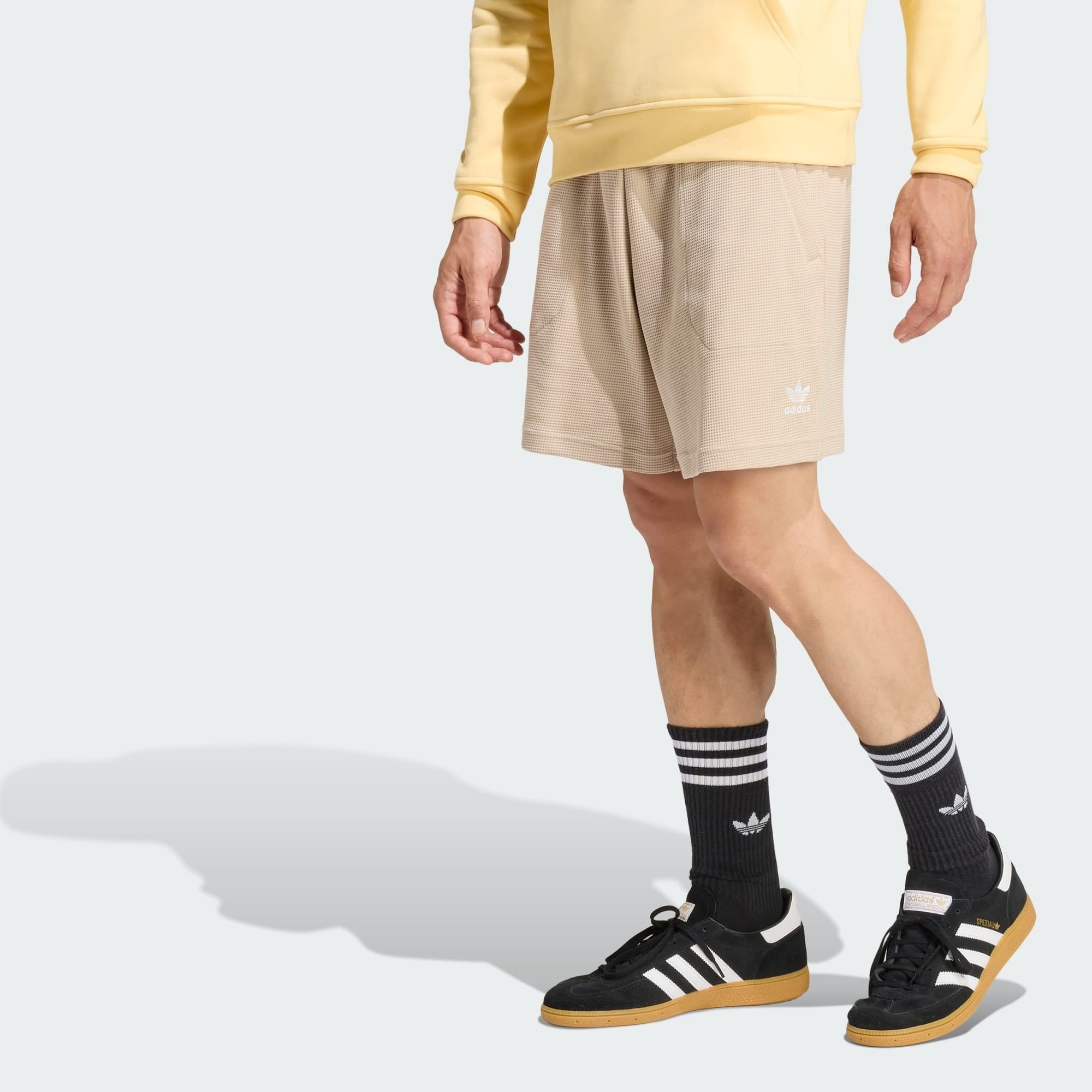  Quần short Essentials Trefoil Waffle adidas Nam - KE1176 