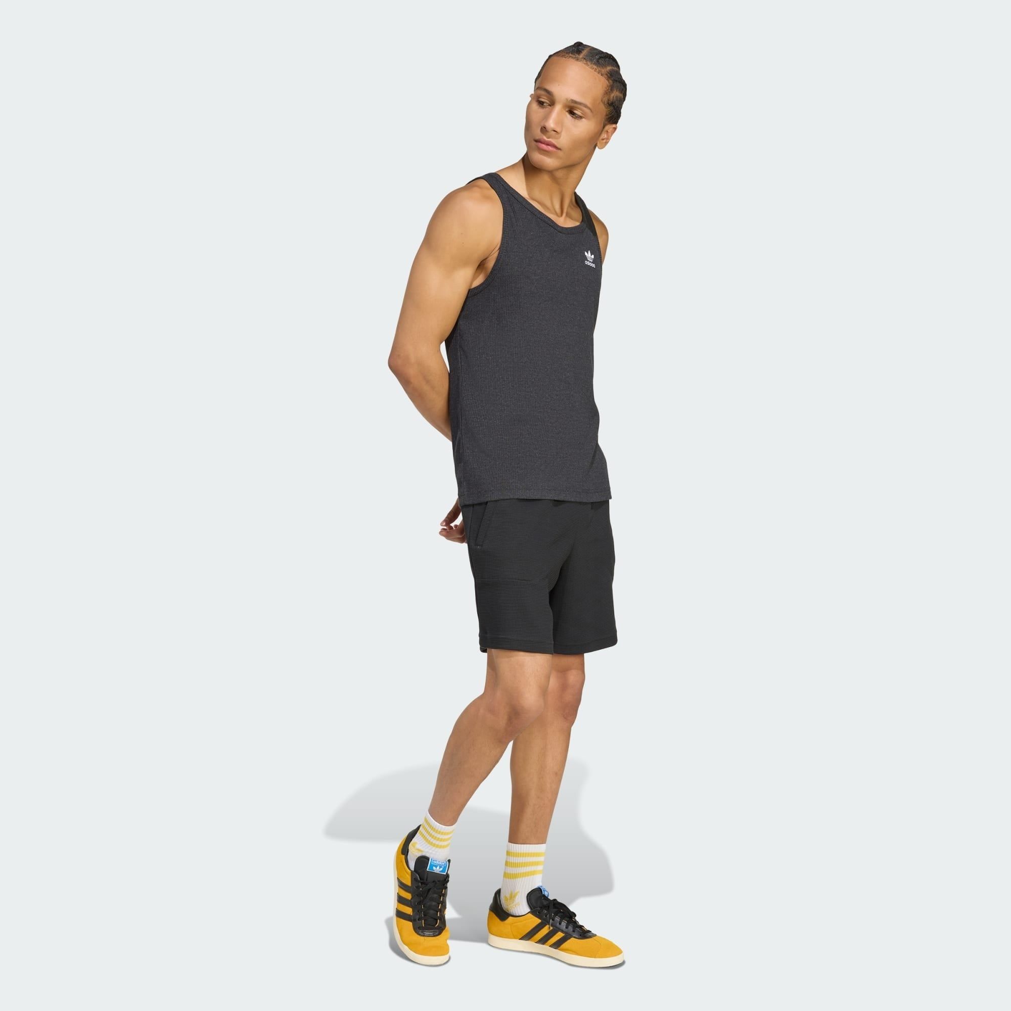  Quần short Essentials Trefoil Waffle adidas Nam - KA7764 