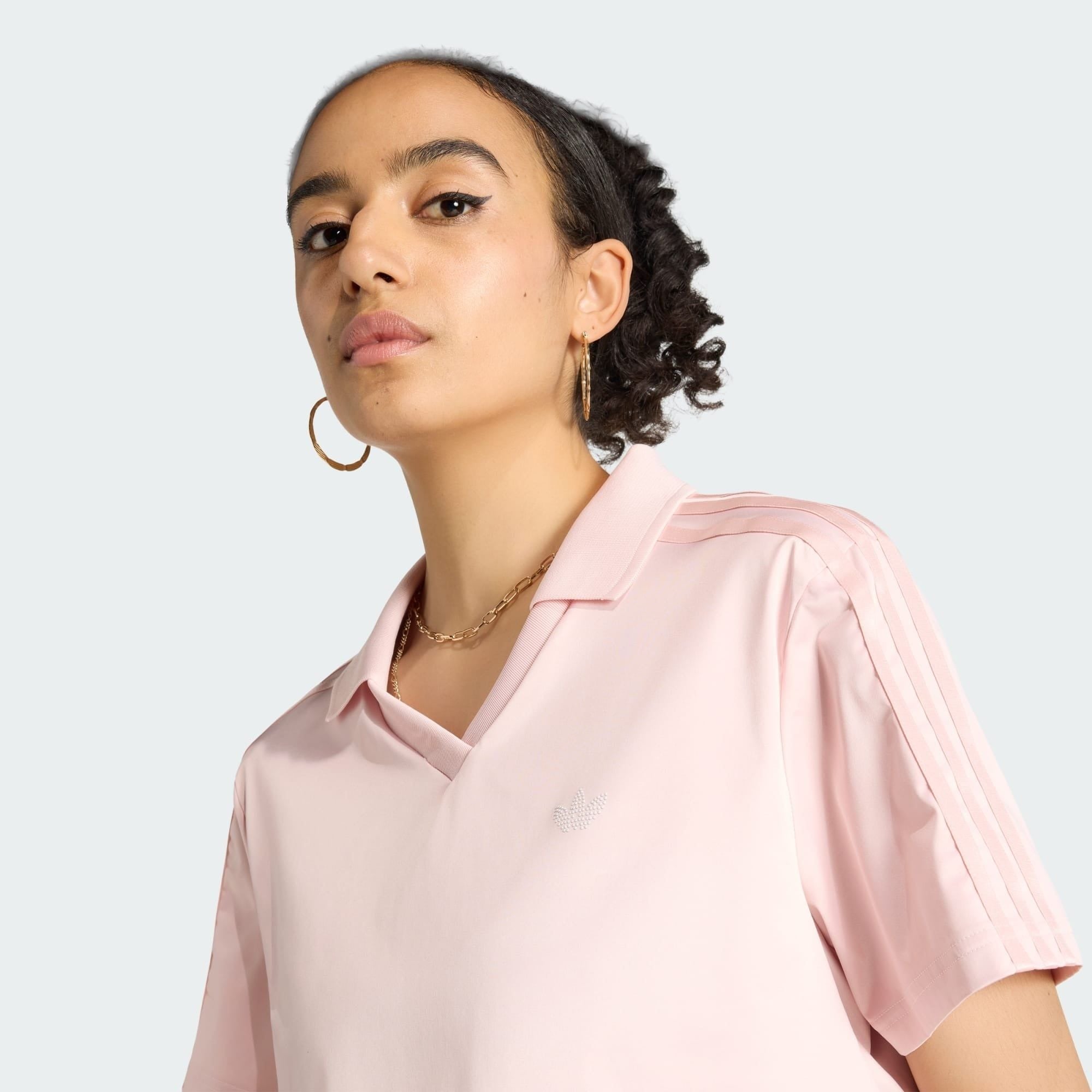  Áo Polo adidas Pearl Jacquard Short Sleeves Jersey Nữ - KE3372 