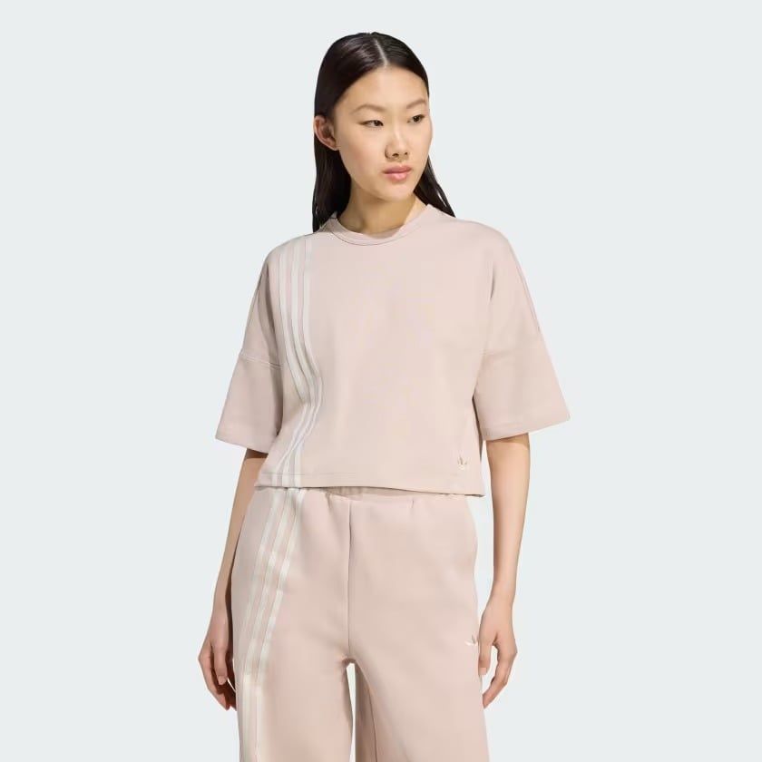  Áo T-shirt adidas 3 Off Placed 3 sọc Nữ - JW3612 