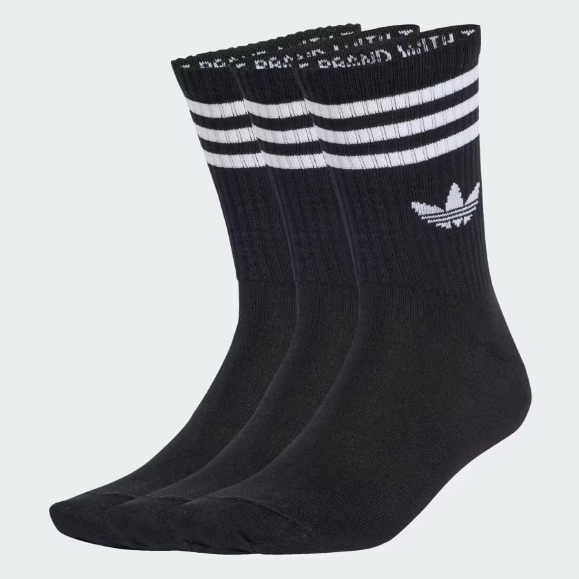  Tất cổ TRUNG adidas 3 sọc 3P Unisex - JV7402 