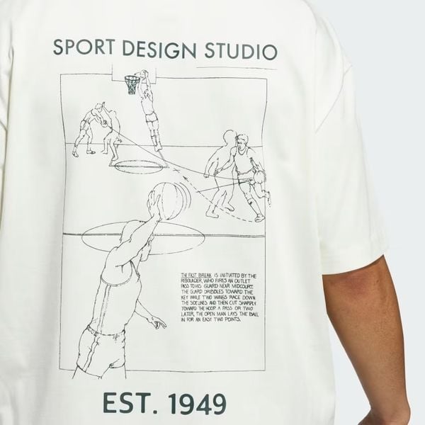  Áo T-shirt bóng rổ adidas Sports Design GFX Unisex - JW6643 