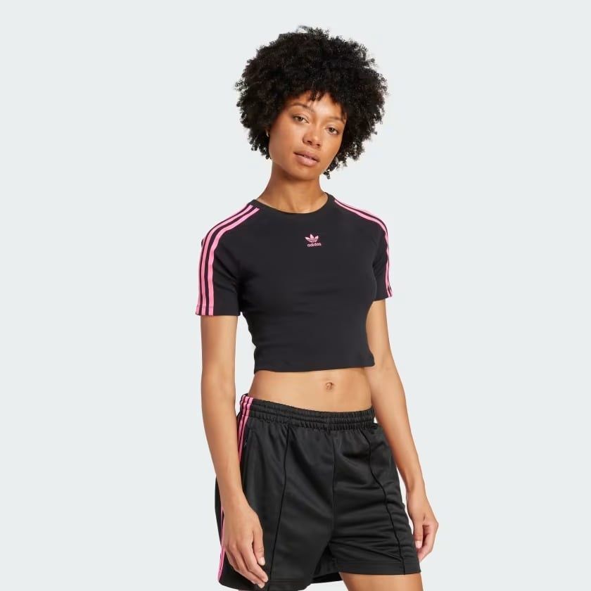  Áo Baby Tee adidas 3 sọc Nữ - JY4858 
