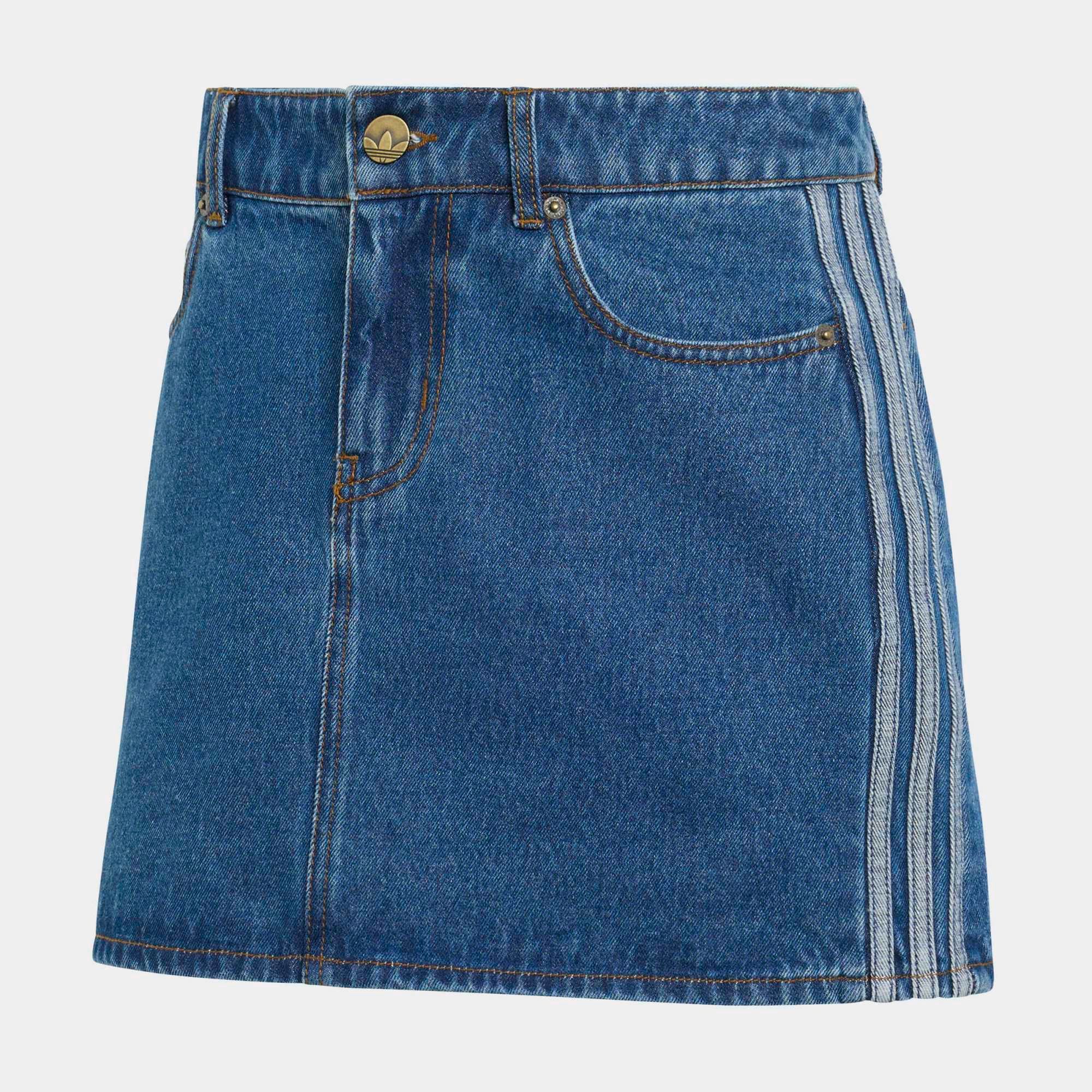  Chân váy adidas 3S Stripes Skirt Denim Nữ - KD2901 