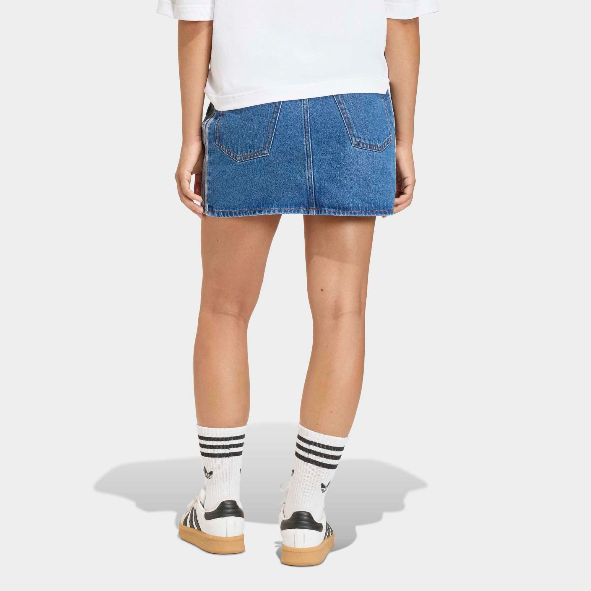  Chân váy adidas 3S Stripes Skirt Denim Nữ - KD2901 