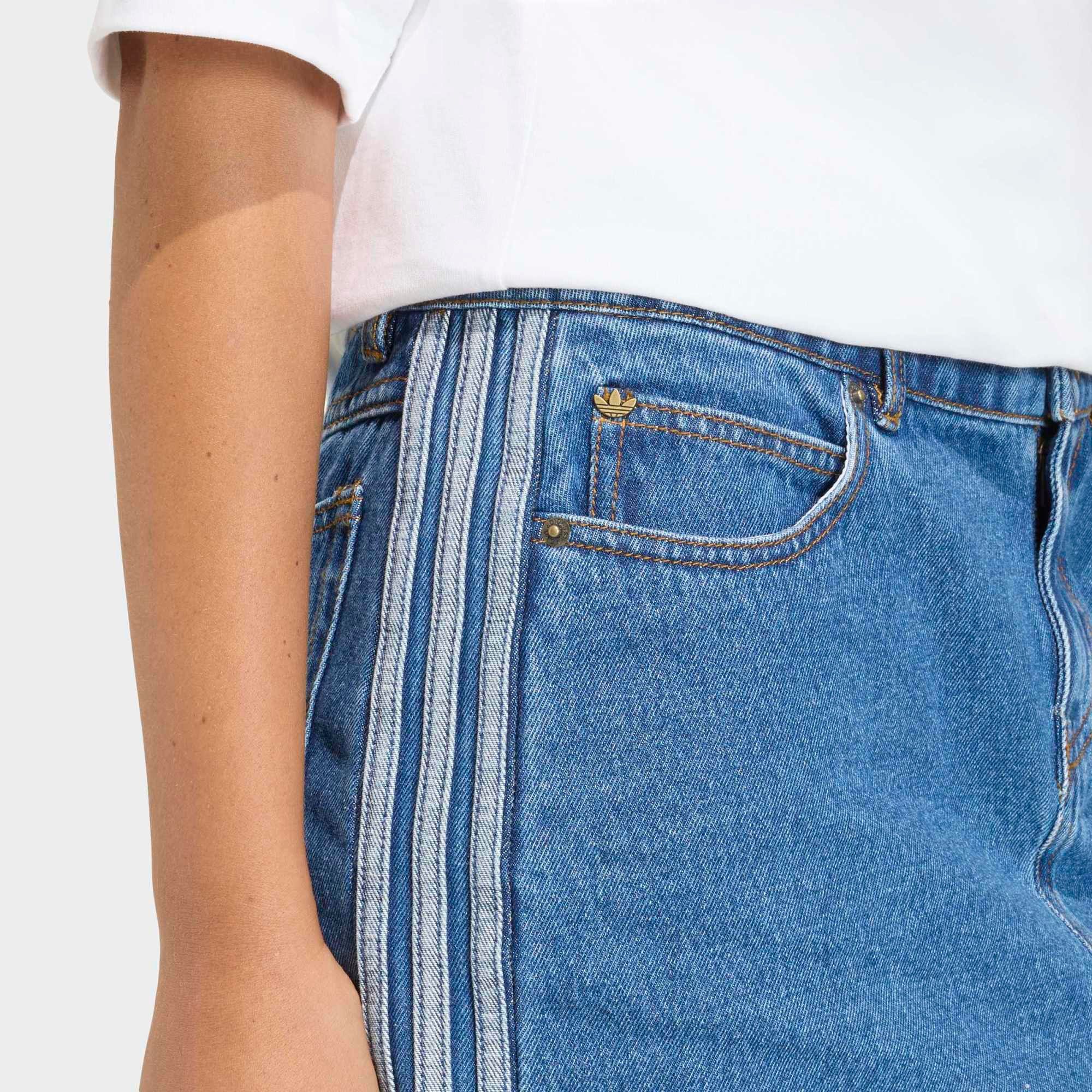  Chân váy adidas 3S Stripes Skirt Denim Nữ - KD2901 