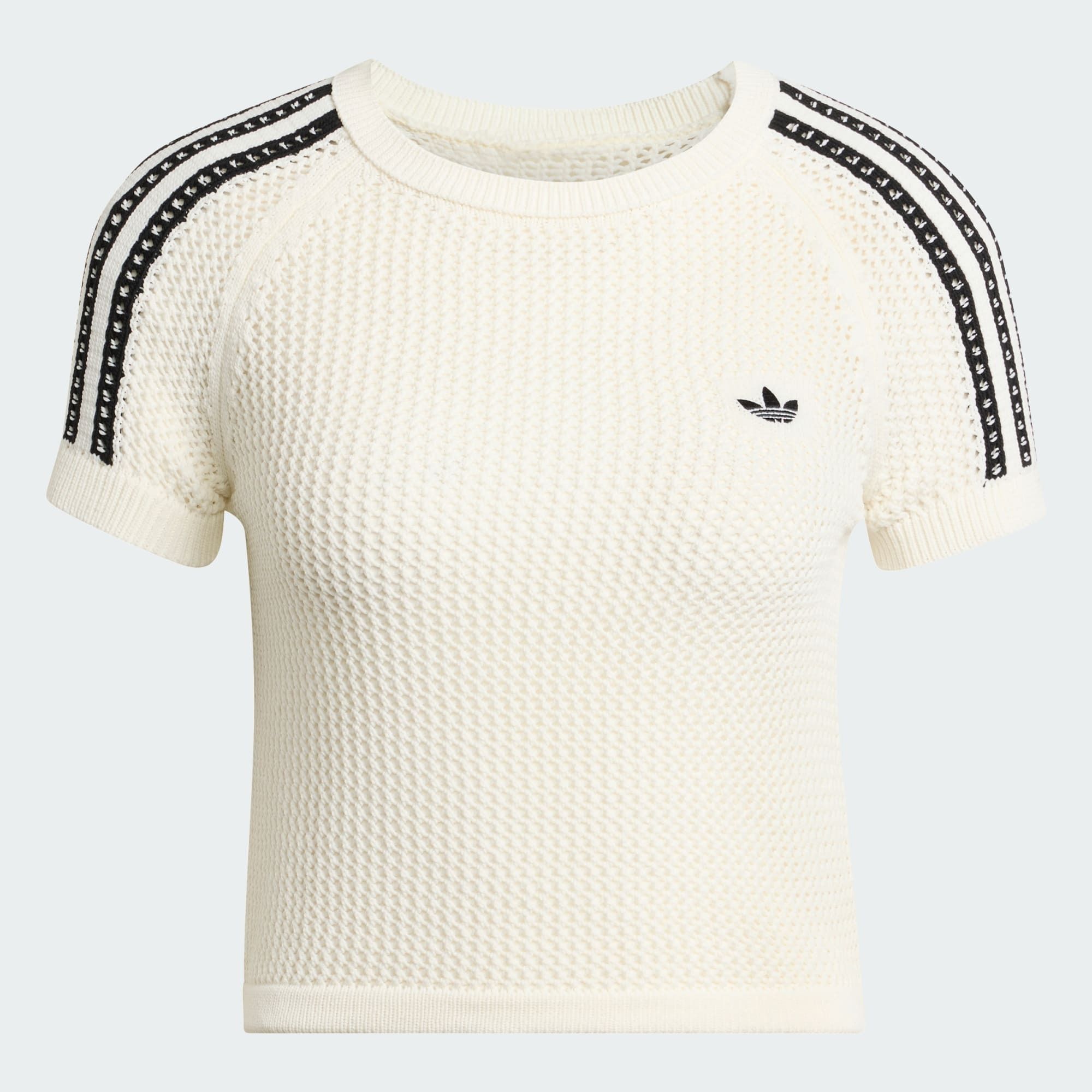  Áo T-shirt adidas Knitted Crochet Cali Tee Nữ - KE0200 