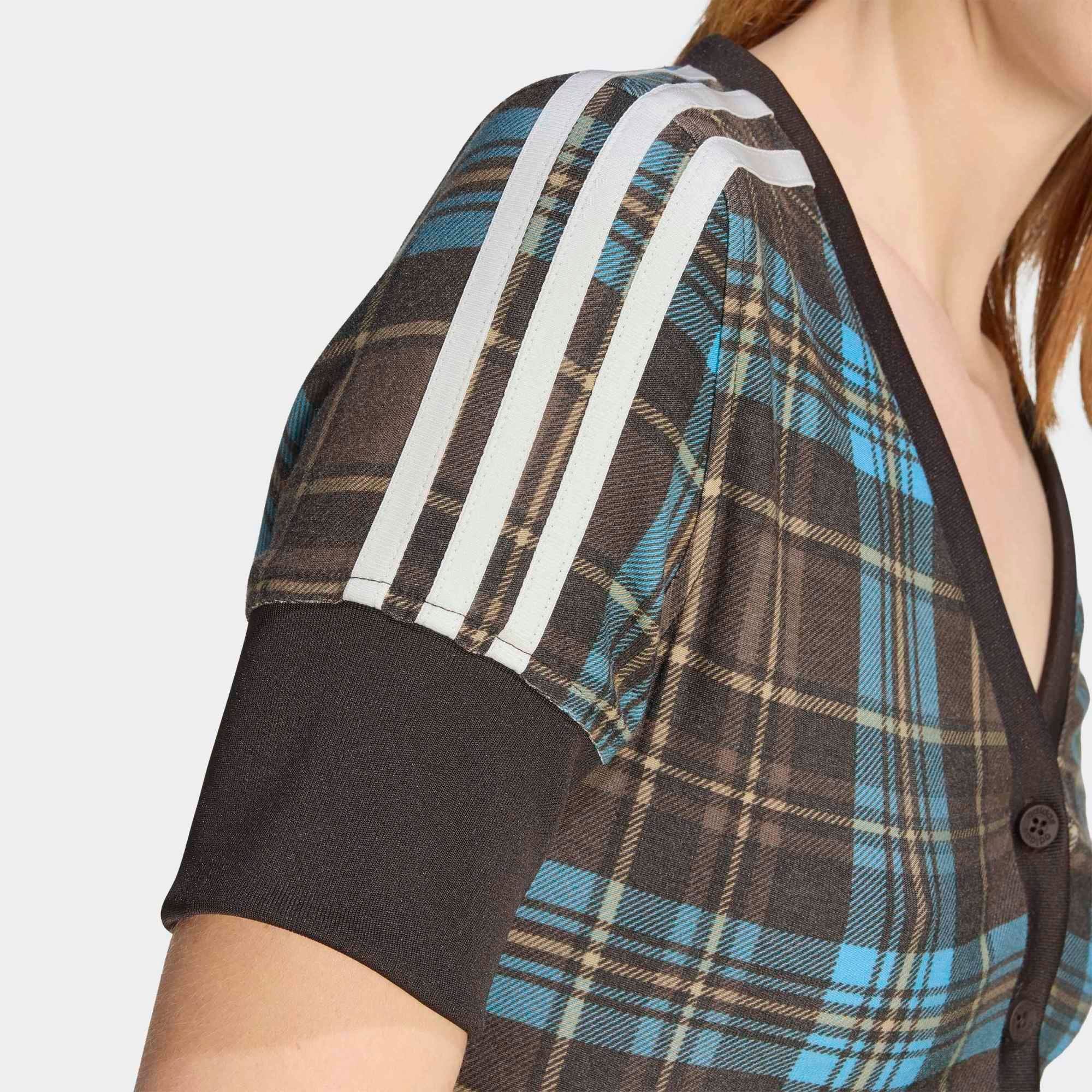  Áo cổ V adidas V-NECK CHECK Nữ - KW4548 