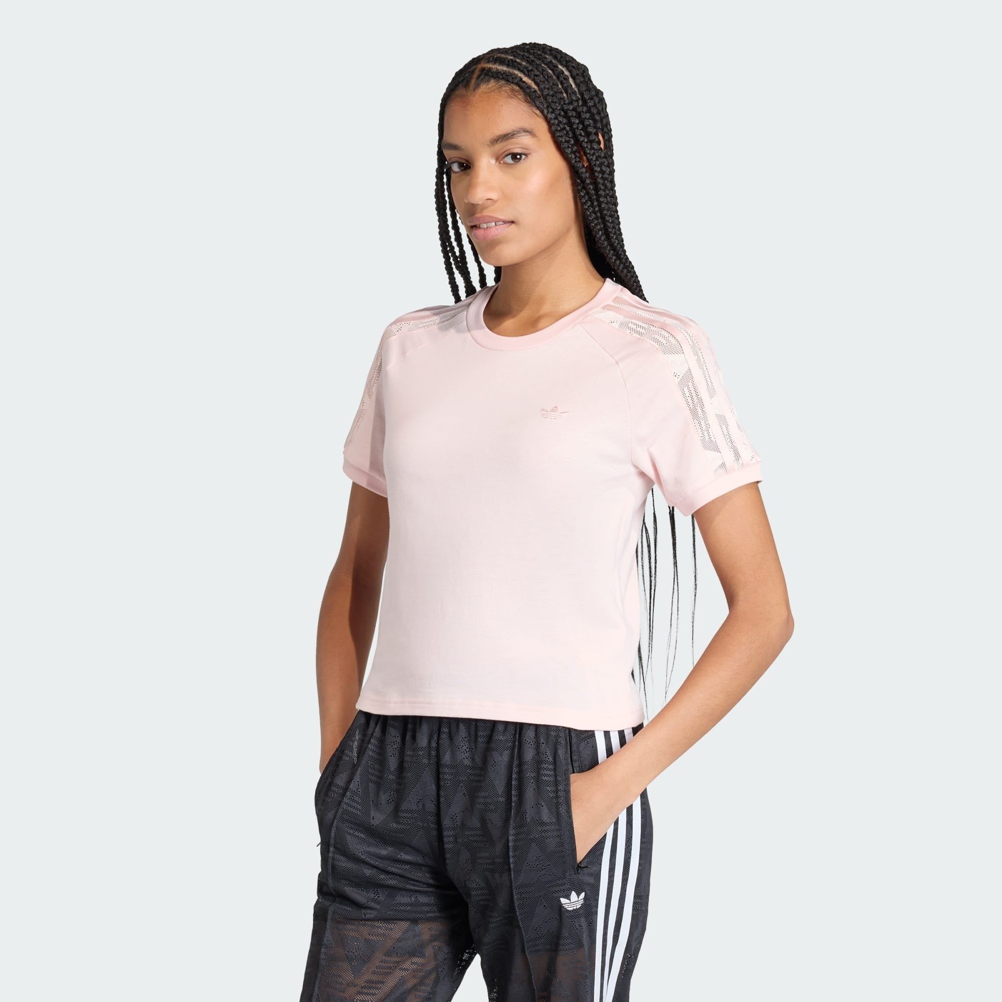  Áo T-shirt adidas Lace Cali Tee Nữ - KC6452 