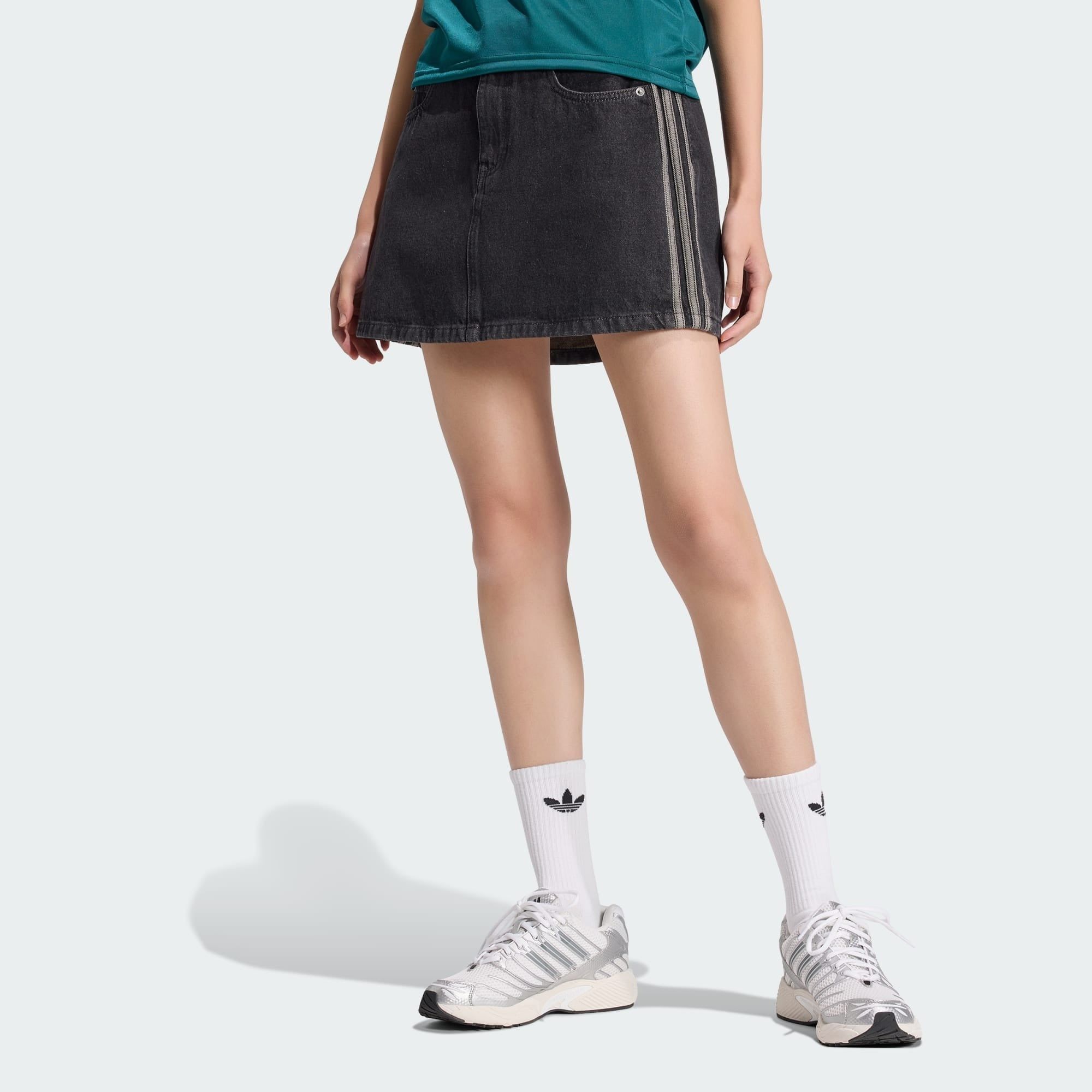  Chân váy adidas Mid Rise Denim Originals Skirt Nữ - KQ6485 