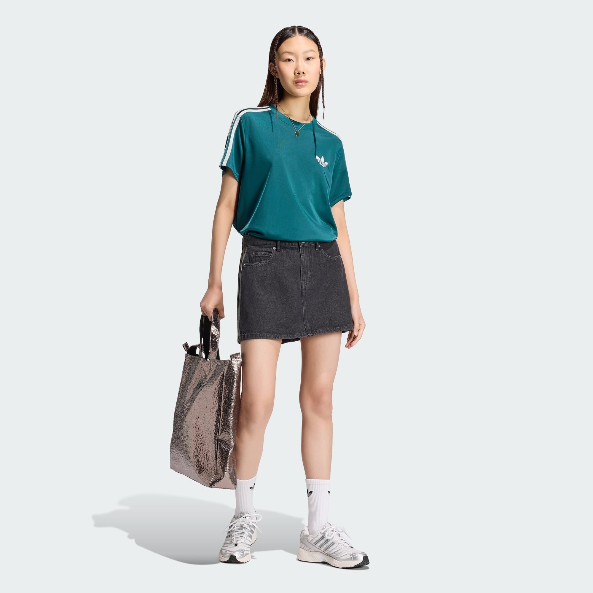  Chân váy adidas Mid Rise Denim Originals Skirt Nữ - KQ6485 