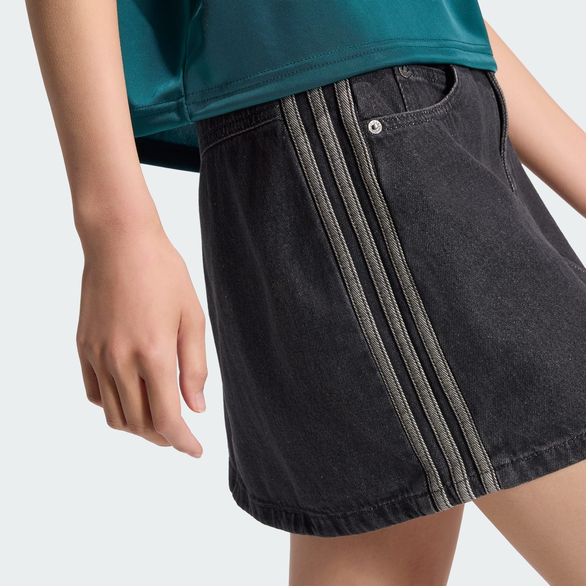  Chân váy adidas Mid Rise Denim Originals Skirt Nữ - KQ6485 
