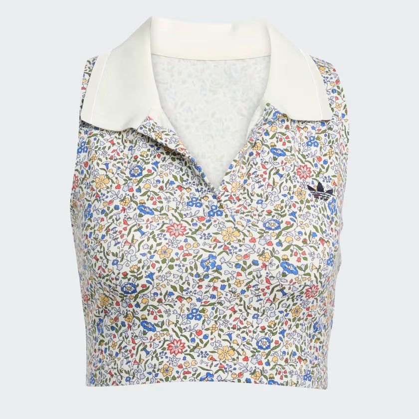  Áo Polo sát nách adidas Liberty London dáng crop Nữ - JW5194 