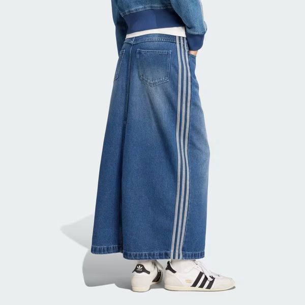  Chân váy adidas Denim Adicolor 3 sọc Nữ - JW2658 