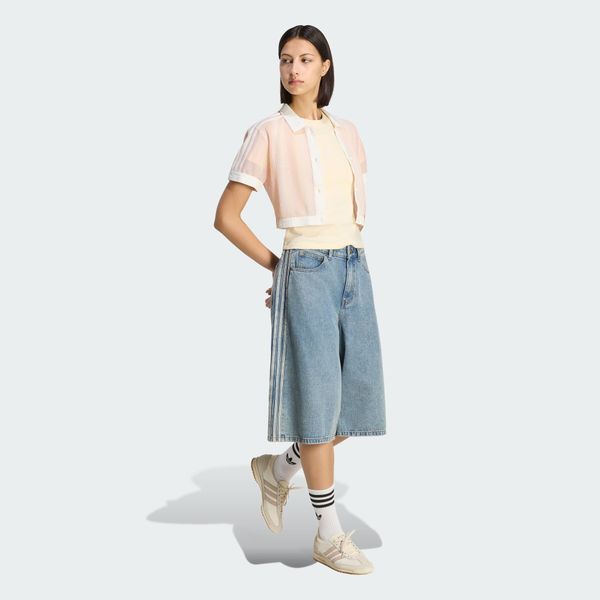  Áo Polo adidas Originals Summer Glow Striped Cropped Nữ - KY8140 