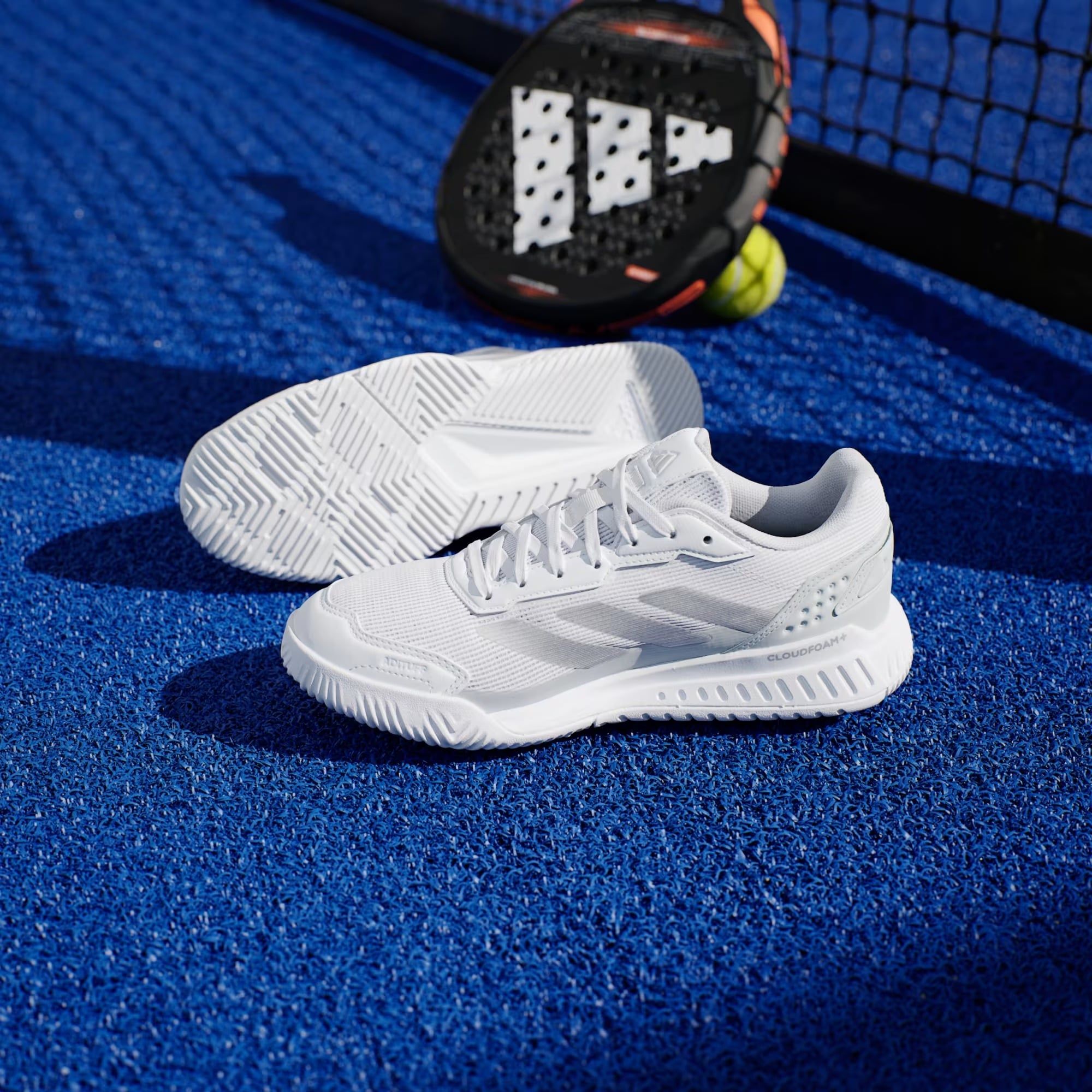  Giày padel/pickleball adidas Courtquick Nữ - JR4658 