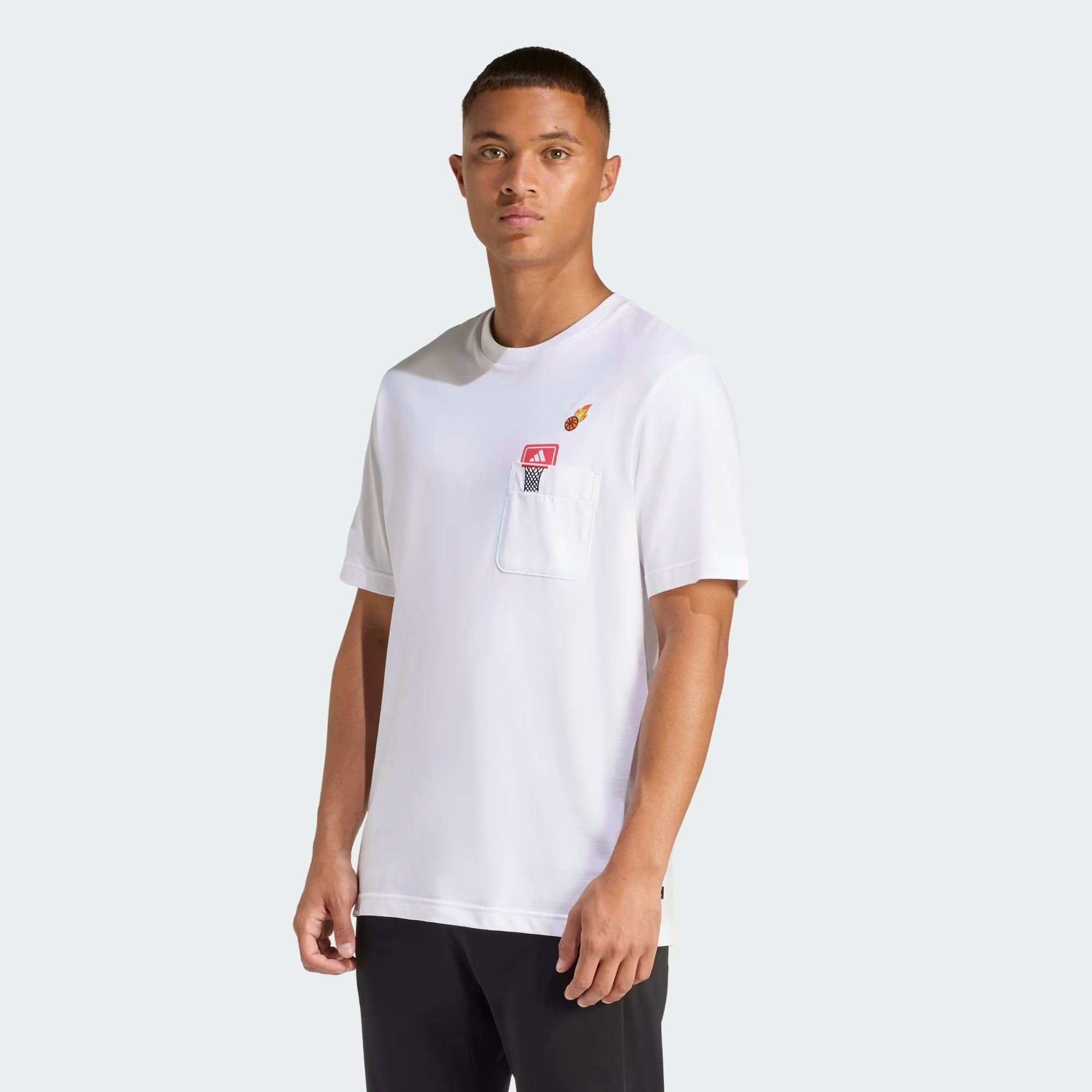  Áo T-shirt adidas Mini Basketball Nam - KB2527 