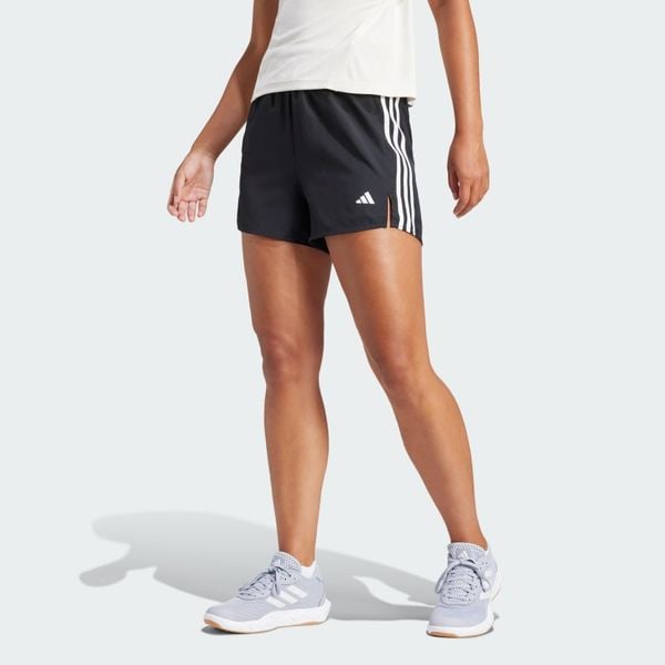  Quần short tập luyện adidas 3 sọc cạp cao Nữ - JF4359 