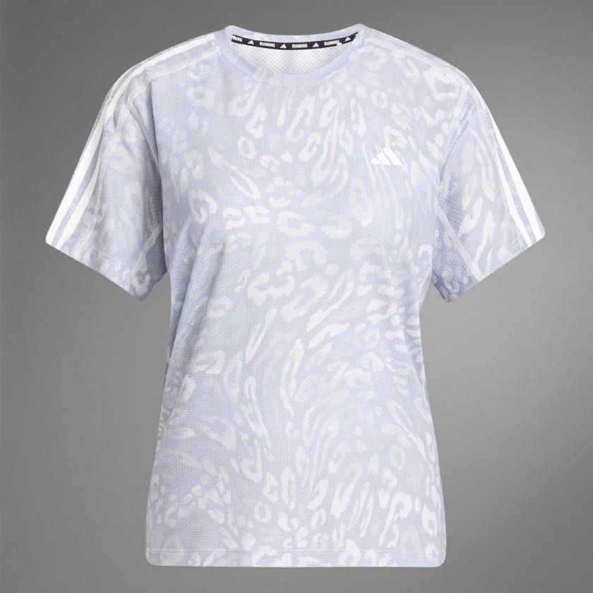  Áo T-shirt adidas CLIMACOOL Own the Run 3 sọc Nữ - JD7758 