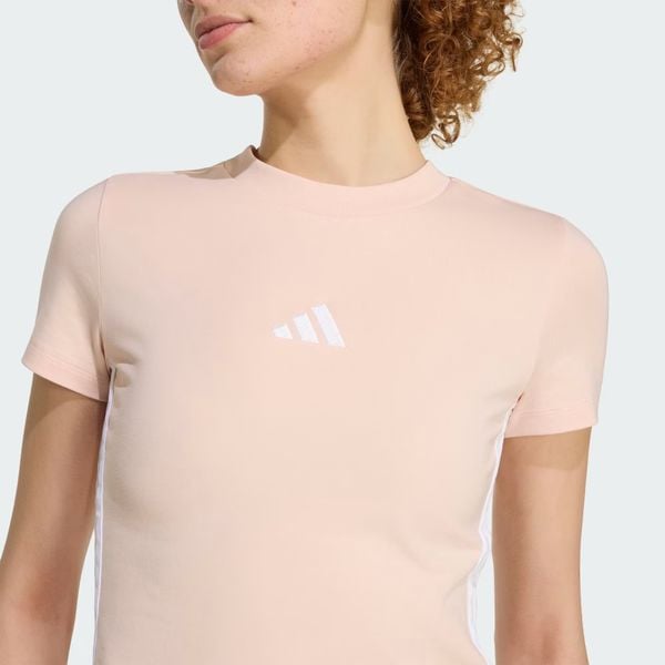  Áo Baby Tee adidas Essentials 3 sọc Nữ - KD2343 