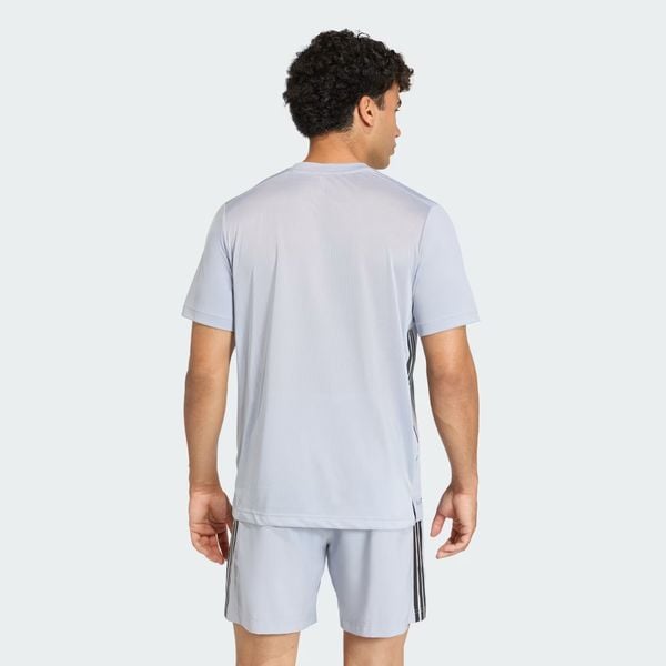  Áo T-shirt tập luyện adidas Tech Essentials 3 sọc Nam - KQ7487 